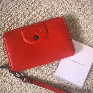 Longchamp Red Wallet